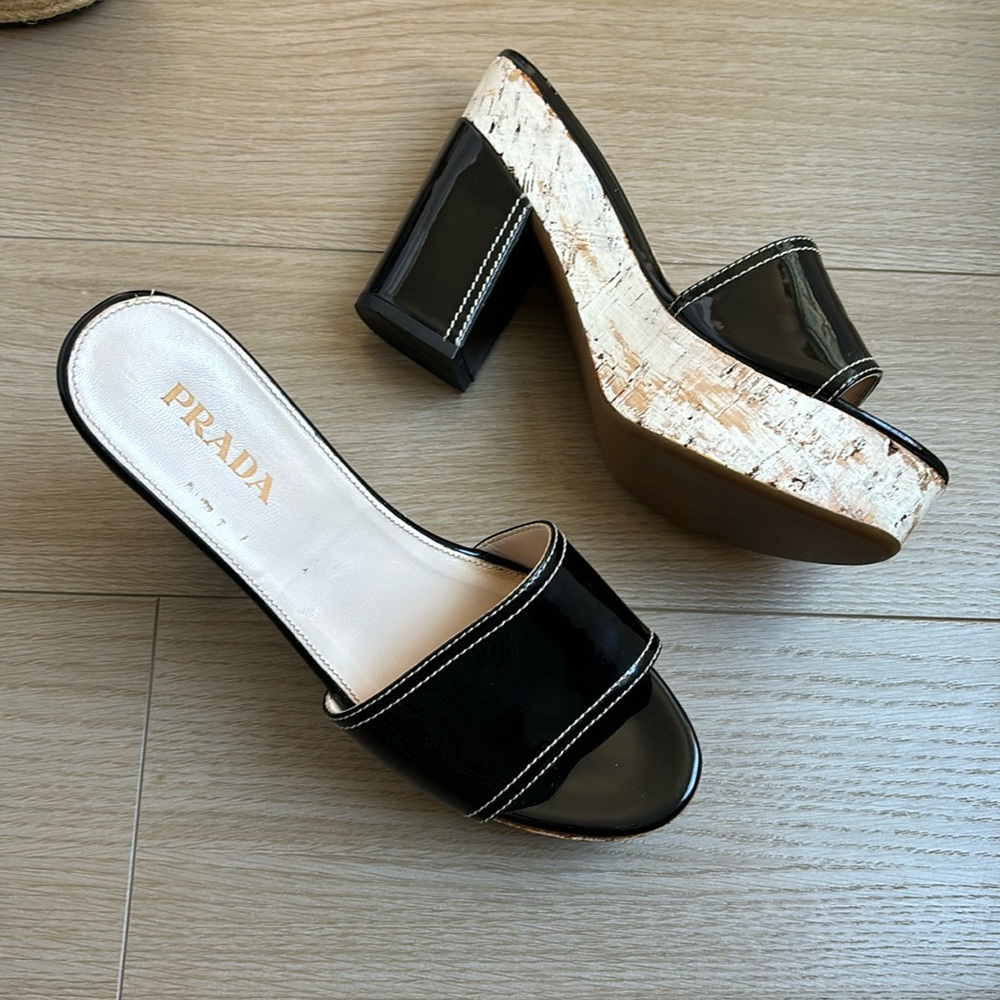 Prada patent leather shoes